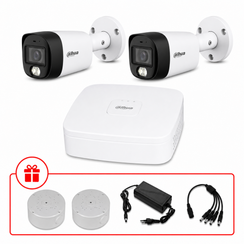 Комплект HD-CVI відеоспостереження Dahua 5МП KIT-DH0131 з мікрофоном