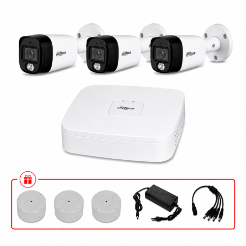 Комплект HD-CVI видеонаблюдения Dahua 5МП KIT-DH0134 с микрофоном