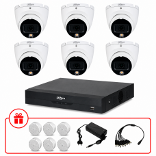 Комплект HD-CVI видеонаблюдения Dahua 5МП KIT-DH0144 с микрофоном