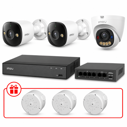 Комплект IP відеоспостереження IMOU 3МП KIT-IM0204 з мікрофоном
