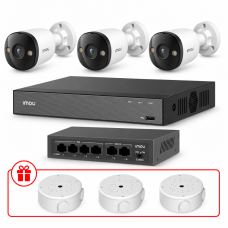 Комплект IP-видеообеспечения IMOU 3МП KIT-IM0213 с микрофоном