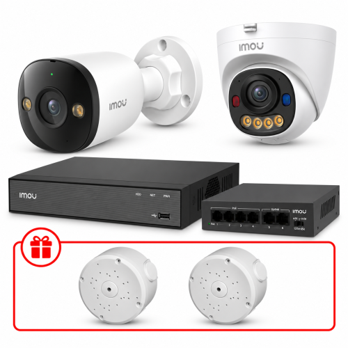 Комплект IP видеонаблюдения IMOU 5МП KIT-IM0215 с микрофоном
