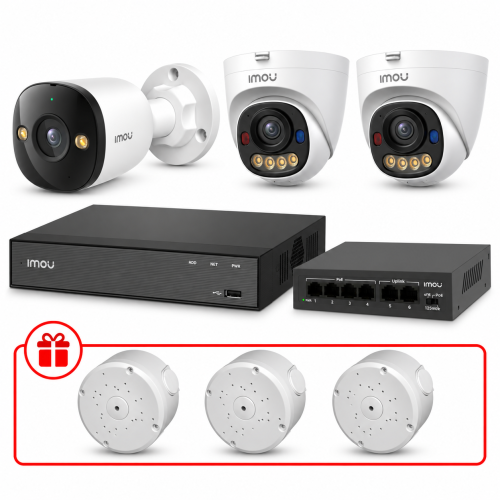 Комплект IP видеонаблюдения IMOU 5МП KIT-IM0216 с микрофоном