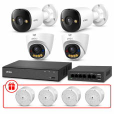 Комплект IP видеонаблюдения IMOU 5МП KIT-IM0219 с микрофоном