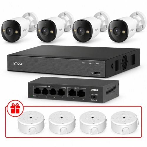 Комплект IP видеонаблюдения IMOU 5МП KIT-IM0228 с микрофоном
