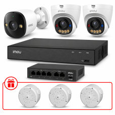 Комплект IP видеонаблюдения IMOU 8МП KIT-IM0230 с микрофоном