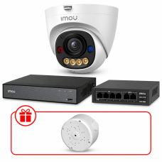 Комплект IP видеонаблюдения IMOU 8МП KIT-IM0235 с микрофоном