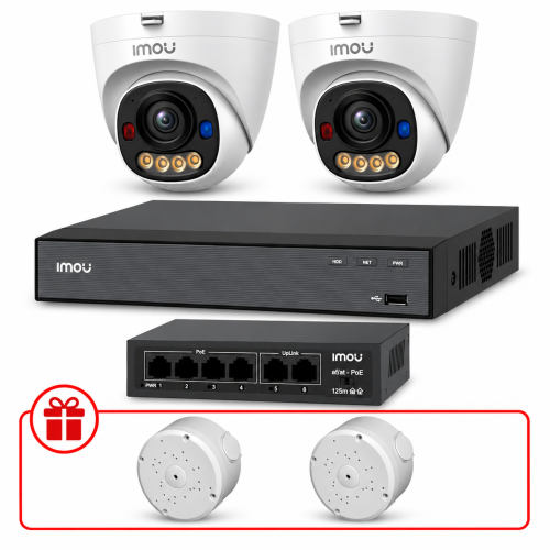Комплект IP видеонаблюдения IMOU 8МП KIT-IM0236 с микрофоном
