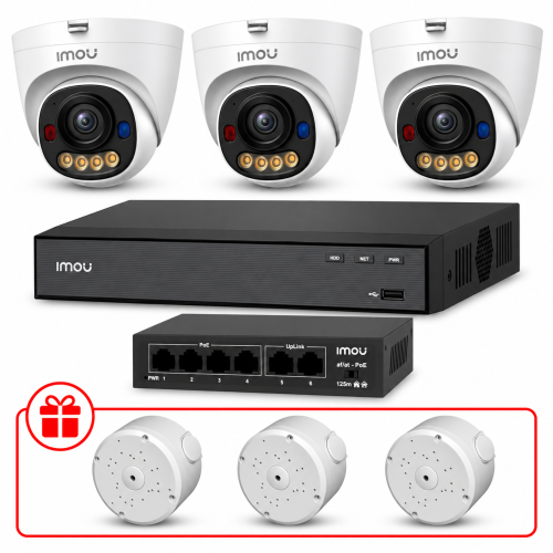 Комплект IP видеонаблюдения IMOU 8МП KIT-IM0237 с микрофоном