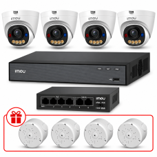 Комплект IP видеонаблюдения IMOU 8МП KIT-IM0238 с микрофоном