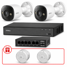 Комплект IP видеонаблюдения IMOU 8МП KIT-IM0240 с микрофоном
