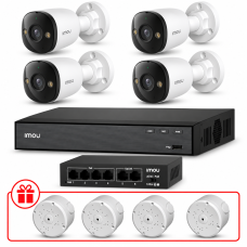 Комплект IP видеонаблюдения IMOU 8МП KIT-IM0242 с микрофоном