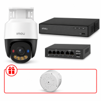 Комплект IP видеонаблюдения PT IMOU 3МП KIT-IM0243 с микрофоном