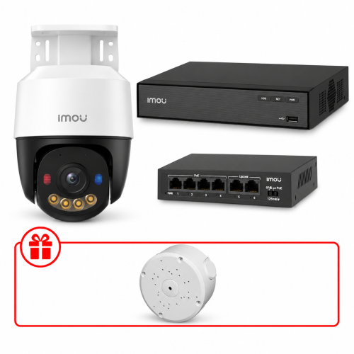 Комплект IP видеонаблюдения PT IMOU 3МП KIT-IM0243 с микрофоном