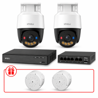 Комплект IP відеоспостереження PT IMOU 3МП KIT-IM0244 з мікрофоном