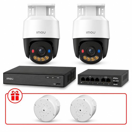 Комплект IP відеоспостереження PT IMOU 3МП KIT-IM0244 з мікрофоном