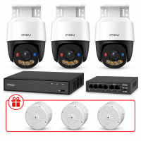 Комплект IP відеоспостереження PT IMOU 3МП KIT-IM0245 з мікрофоном