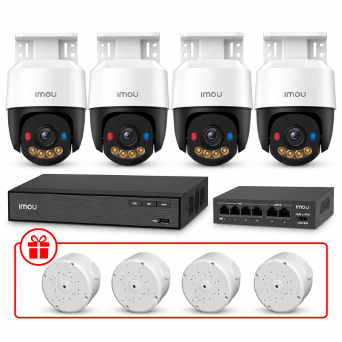 Комплект IP відеоспостереження PT IMOU 3МП KIT-IM0246 з мікрофоном