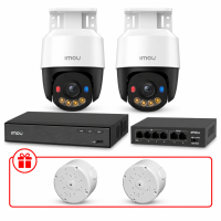 Комплект IP відеоспостереження PT IMOU 8МП KIT-IM0248 з мікрофоном