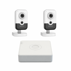Комплект IP відеоспостереження Hikvision 2МП KIT-DS0262 з мікрофоном