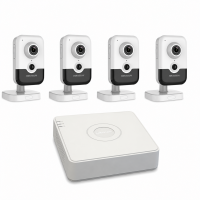 Комплект IP відеоспостереження Hikvision 2МП KIT-DS0264 з мікрофоном