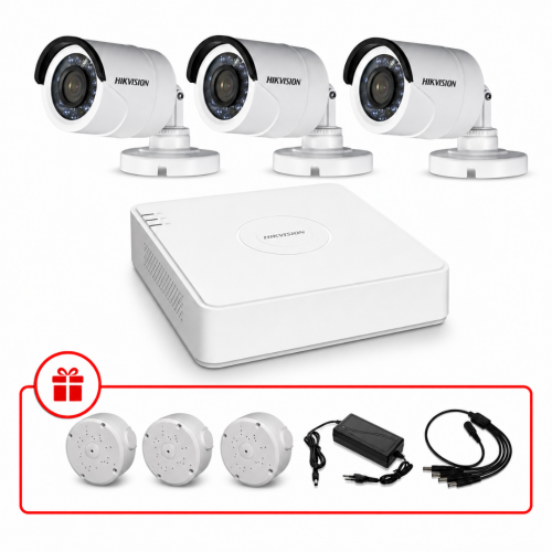 Комплект TurboHD відеоспостереження Hikvision 2МП KIT-DS0108