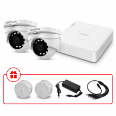 Комплект TurboHD відеоспостереження Hikvision 2МП KIT-DS0112