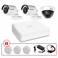 Комплект TurboHD відеоспостереження Hikvision 2МП KIT-DS0118