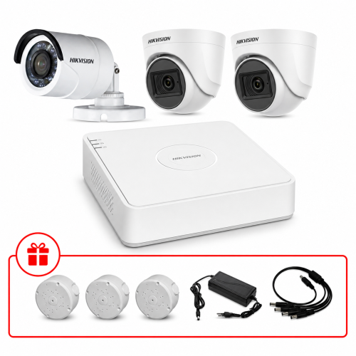 Комплект TurboHD відеоспостереження Hikvision 2МП KIT-DS0126