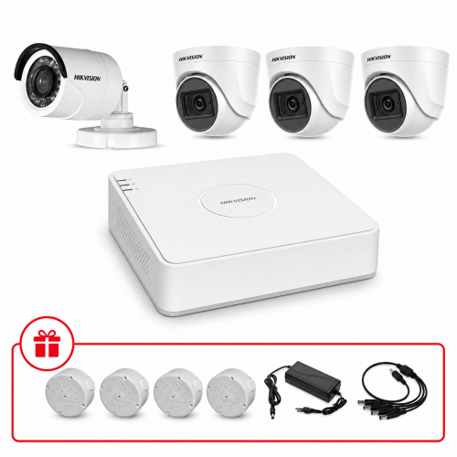 Комплект TurboHD відеоспостереження Hikvision 2МП KIT-DS0127