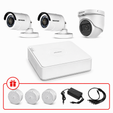 Комплект TurboHD відеоспостереження Hikvision 2МП KIT-DS0138 з мікрофоном