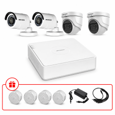 Комплект TurboHD відеоспостереження Hikvision 2МП KIT-DS0139 з мікрофоном