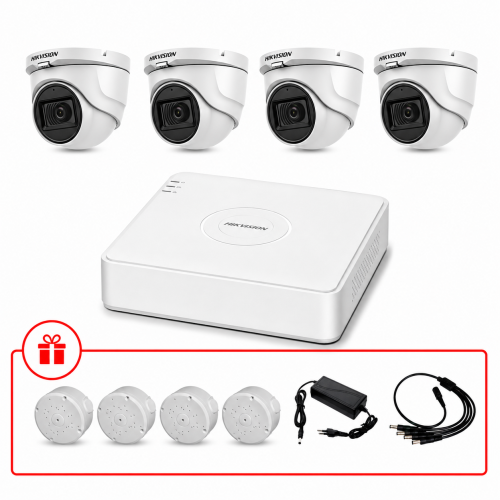 Комплект TurboHD відеоспостереження Hikvision 2МП KIT-DS0144 з мікрофоном