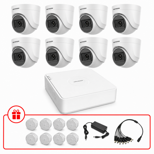 Комплект TurboHD відеоспостереження Hikvision 2МП KIT-DS0149 з мікрофоном