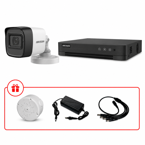 Комплект TurboHD відеоспостереження Hikvision 5МП KIT-DS0159 з мікрофоном
