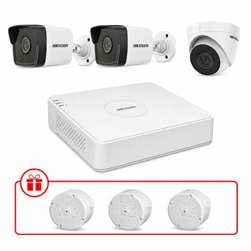 Комплект IP відеоспостереження Hikvision 2МП KIT-DS0200