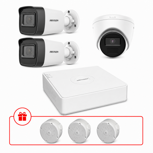 Комплект IP відеоспостереження Hikvision 4МП KIT-DS0236