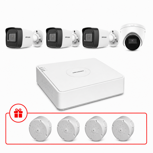 Комплект IP відеоспостереження Hikvision 4МП KIT-DS0238