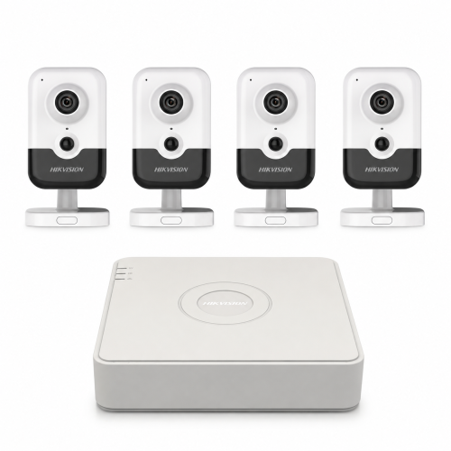 Комплект IP відеоспостереження Hikvision 4МП KIT-DS0268 з мікрофоном