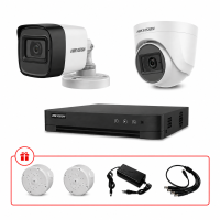 Комплект TurboHD відеоспостереження Hikvision 5МП KIT-DS0160 з мікрофоном