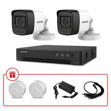 Комплект TurboHD відеоспостереження Hikvision 5МП KIT-DS0163 з мікрофоном