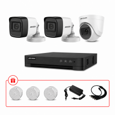Комплект TurboHD відеоспостереження Hikvision 5МП KIT-DS0164 з мікрофоном
