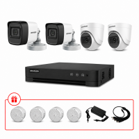 Комплект TurboHD видеонаблюдения Hikvision 5МП KIT-DS0165 с микрофоном