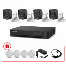 Комплект TurboHD відеоспостереження Hikvision 5МП KIT-DS0168 з мікрофоном