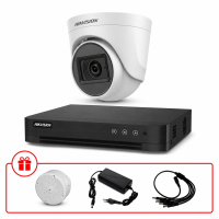 Комплект TurboHD видеонаблюдения Hikvision 5МП KIT-DS0169 с микрофоном