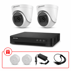 Комплект TurboHD відеоспостереження Hikvision 5МП KIT-DS0170 з мікрофоном
