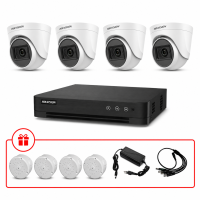 Комплект TurboHD відеоспостереження Hikvision 5МП KIT-DS0172 з мікрофоном