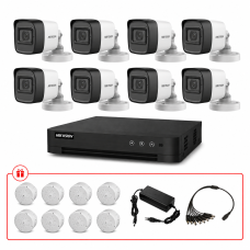 Комплект TurboHD відеоспостереження Hikvision 5МП KIT-DS0173 з мікрофоном