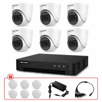 Комплект TurboHD видеонаблюдения Hikvision 5МП KIT-DS0176 с микрофоном