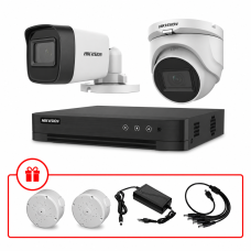 Комплект TurboHD відеоспостереження Hikvision 5МП KIT-DS0178